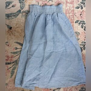 H&M Sky Blue Textured Skirt